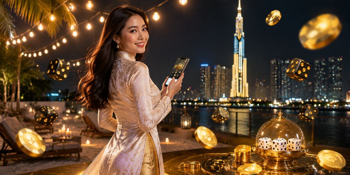 Trò chơi tài xỉu truyền thống trong tà áo dài Việt Nam tại TP Hồ Chí Minh